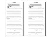 English Worksheet: Literature Circle Bookmark