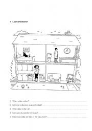 English Worksheet: Look and answer