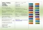 English Worksheet: SONG: JACK JOHNSON - Sitting  Waiting  Wishing