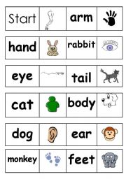 English Worksheet: Domino