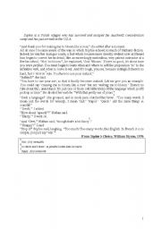 English worksheet: Test on  the English language