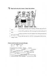 English Worksheet: Describing people and to be
