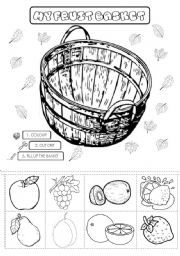 English Worksheet: My fruit basket