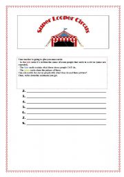 English Worksheet: The Circus