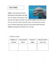 English Worksheet: Animals project 2