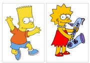 English Worksheet: FC Simpson family set1