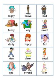 Flashcards - Adjectives (Describing People)