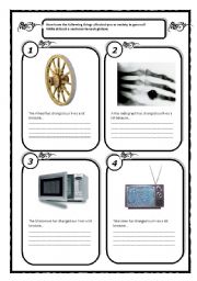 English Worksheet: Inventions that have changed our lives1-5