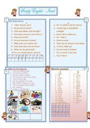 English Worksheet: Matching Exercises