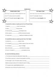 English Worksheet: Passive Voice (present - Past)