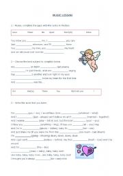 English Worksheet: Song - Justin Bieber