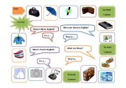 English worksheet: Personal Possessions - this, that, these, those