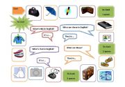 English Worksheet: Personal Possessions - this, that, these, those