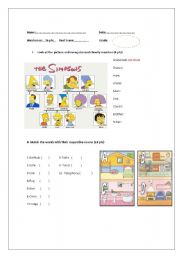 QUIZ TO ASSESS FAMILY Possessives and Personal Pronouns, PARTS OF THE HOUSE