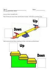 English Worksheet: Up and Down with Community Helper