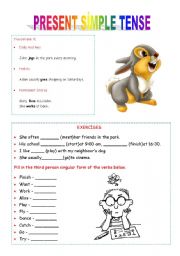 English Worksheet: Present Simple Tense