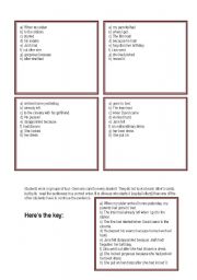 English worksheet: Broken Sentences - Past perfect