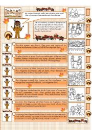 English Worksheet: The First Thanksgiving