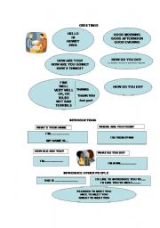 English Worksheet: GREETINGS AND INTRODUCTIONS