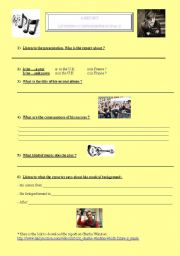 English worksheet: A report on Charlie Winston