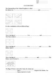 English Worksheet: the Union Jack