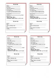 Talking abut trips - ESL worksheet by Lilak