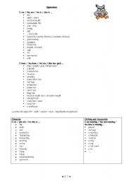 English worksheet: Appearance, peoples description, synthesis
