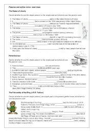 English Worksheet: exercises passive voice