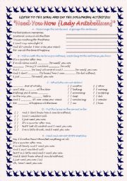 Song activity - Lady Antebellum - Need you now