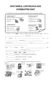 Past tenses worksheet