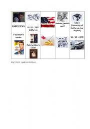 English worksheet: James Dean picture biography