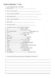 English Worksheet: Exercises for 7th grade