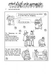 English Worksheet: Thanksgiving part 2