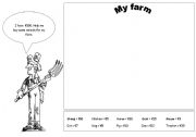 English worksheet: My farm