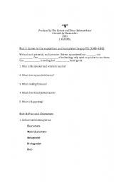 English worksheet: 9 Movie (directed by: Tim Burton) Worksheets