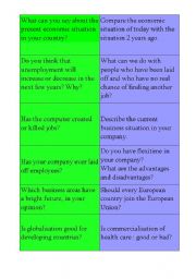 English Worksheet: business