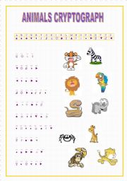 animals cryptograph