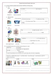 English Worksheet: Simple Present/ Present Continuous