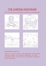 English Worksheet: The camping 