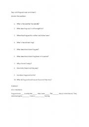 English Worksheet: days with frog and toad 3