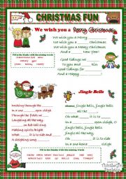 English Worksheet: CHRISTMAS FUN