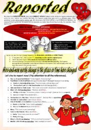 English Worksheet: REPORTED SPEECH (Part 4)