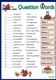 wh questions esl worksheet by victoria ladybug