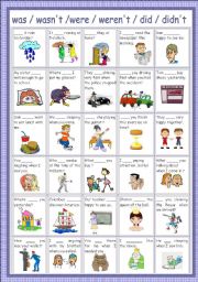 English Worksheet: review (past)