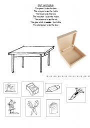 English Worksheet: Cut, read and paste