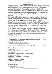 English Worksheet: reading test