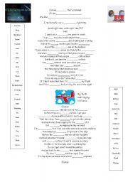 English Worksheet: Airplanes Song