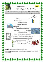 English Worksheet: How the Grinch stole Christmas