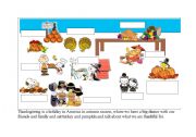 English Worksheet: Thanksgiving 