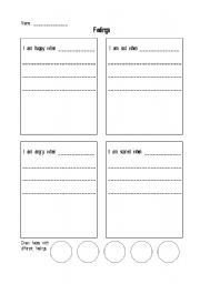 English worksheet: Feelings